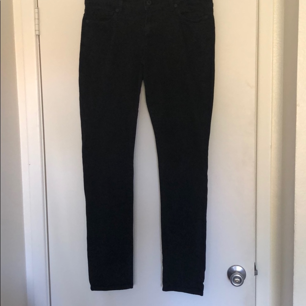 Plain black Lolita skinny jeans